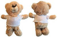 Newborn Bear Blue (light brown) Soft Toy - CAN BE PERSONALISED