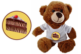 Birthday Bear Chocolate (dark brown) Soft Toy - CAN BE PERSONALISED