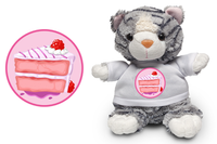 Birthday Kitten Strawberry Soft Toy - CAN BE PERSONALISED