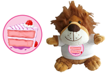 Birthday Lion Strawberry Soft Toy - CAN BE PERSONALISED