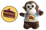 Birthday Monkey Chocolate Soft Toy - CAN BE PERSONALISED