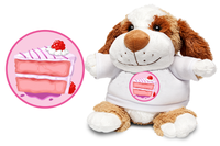 Birthday Puppy Strawberry Soft Toy - CAN BE PERSONALISED