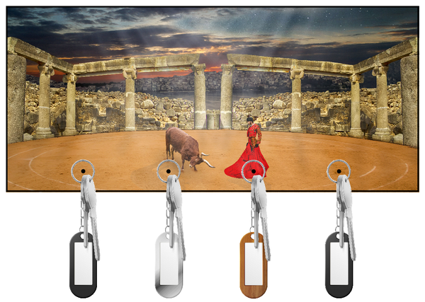Bullfighter in the Ruins Key Hanger/Key Holder