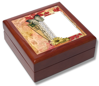 Butterfly and Flowers Keepsake Box / Memory Box / Trinket Box / Jewellery Box