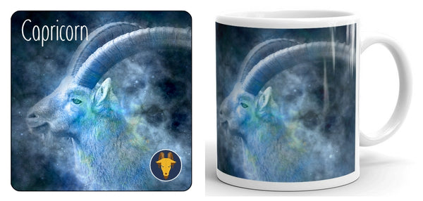 Capricorn (Signs of the Zodiac) Mug and Coaster Set