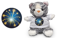 Celebration Kitten Chocolate Soft Toy - CAN BE PERSONALISED