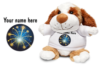 Celebration Puppy Soft Toy - CAN BE PERSONALISED