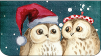 Christmas Owls Ladies Faux Leather Purse