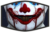 Clowns Bloody Smile Face Mask (black trim)