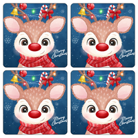 Cute Reindeer Coaster