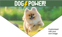 Dog Power Pet Bandana CUSTOMISED with your pet image