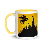 Dragon and Castle Silhouette Mug
