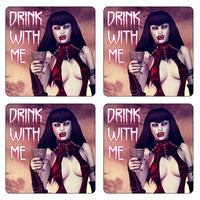 Drink With Me Coaster/Coaster Set