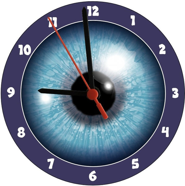 Eyeball Illustration Round Clock