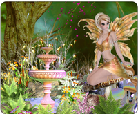 Fairy Forest Fountain Mousepad