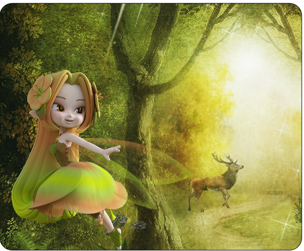 Fairy In The Woods Mousepad
