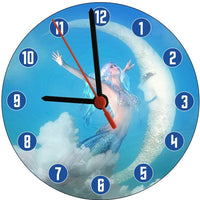 Fly Me To The Moon Fantasy Art Round Clock