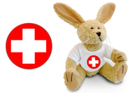 Get Well Bunny Chocolate Soft Toy - CAN BE PERSONALISED