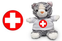 Get Well Kitten Chocolate Soft Toy - CAN BE PERSONALISED