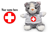 Get Well Kitten Soft Toy - CAN BE PERSONALISED