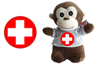 Get Well Monkey Chocolate Soft Toy - CAN BE PERSONALISED