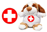 Get Well Puppy Chocolate Soft Toy - CAN BE PERSONALISED