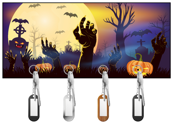 Halloween Hands Rising from the Grave Key Hanger/Key Holder