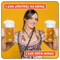 I Can Control My Drink (austrian couple) Coaster/Coaster Set
