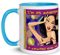 I'm So Awesome It Amazes Even Me Mug (disco)