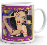 I'm So Awesome It Amazes Even Me Mug (disco)