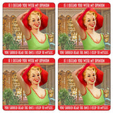 If I Offend You With My Opinion Coaster/Coaster Set (shopping)