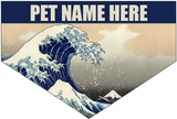 Japanese Print (waves) Pet Bandana (CAN BE CUSTOMISED)