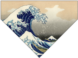 Japanese Print (waves) Pet Bandana (CAN BE CUSTOMISED)