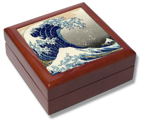 Japanese Print (waves) Keepsake Box / Memory Box / Trinket Box / Jewellery Box