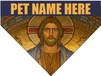 Jesus in Blue Shroud Pet Bandana