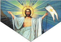 Jesus with White Flag Pet Bandana (CAN BE CUSTOMISED)