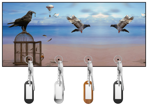 Letting the Birds Go Free Key Hanger/Key Holder