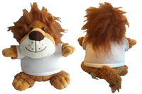 Comic-Con/Cosplay Themed Lion Plush Soft Toy - CUSTOMISED with your own image