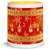 Merry Christmas Baubles Ceramic Mug
