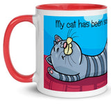 My Cat Has Been Social Distancing For Years Mug (on back)