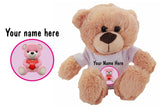 Newborn Bear Pink (light brown) Soft Toy - CAN BE PERSONALISED