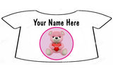 Newborn Bear Pink (dark brown) Soft Toy - CAN BE PERSONALISED