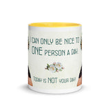 Only Be Nice To One Person Mug (gloves)