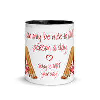 Only Be Nice To One Person Mug (hearts)