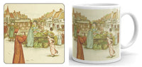 Pied Piper in Market Square Mug and Coaster Set (Kate Greenaway Collection)