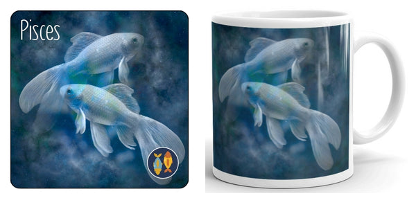 Pisces (Signs of the Zodiac) Mug and Coaster Set