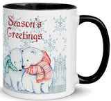 Polar Bears In Scarves Ceramic Mug