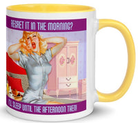 Regret It in the Morning Mug (retro lady)