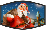 Santa Says Shhh! Face Mask (black trim)
