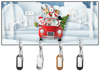 Santa and Red Car Key Hanger